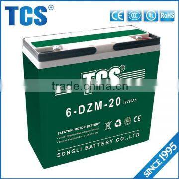 TCS hot sell 6-DZM-20 72V electric bike battery for electric bike battery