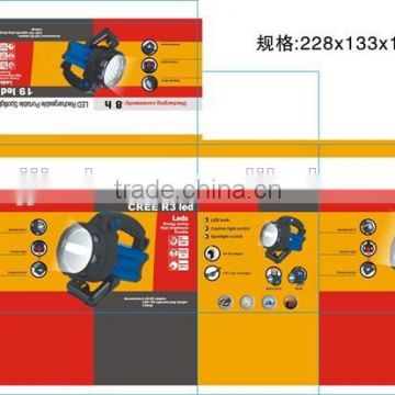 LED RECHARGEABLE PORTABLE SPOTLIGHT WITH WEATHERPROOF