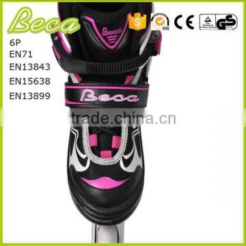 Guangdong Factory Manufacture Metal Chassis Flashing Pink Roller Skates Shoes photo-5