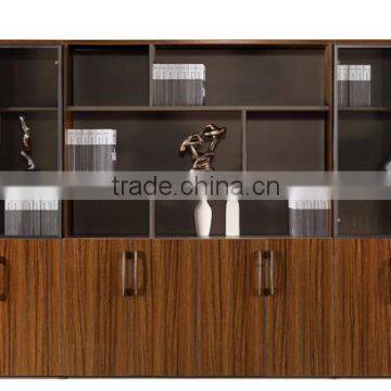 Full height file cabinet office glass storage cabinet design