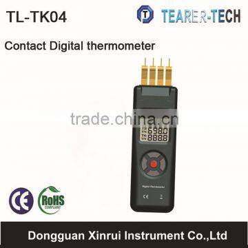 Industrial 4 Type K input digital thermometers for sale TL-TK04 with Large LCD display