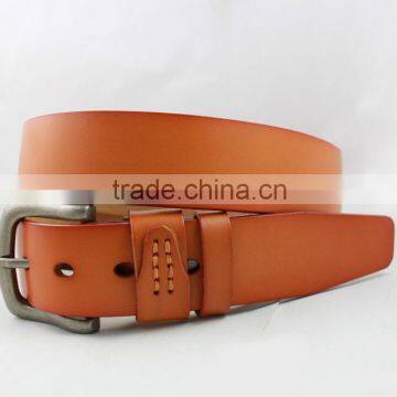 High quality fashion black formal dress genuine leather belt for men