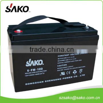 12V100AH Maintenance Free GEL Battery with 10 Years Life Design