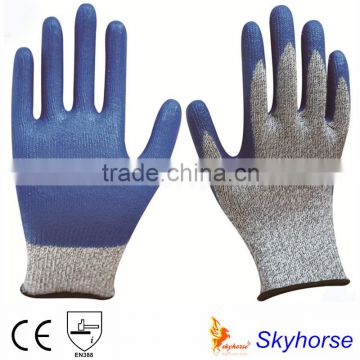 10G&13G Hppe Nitrile Coated cut level 5 work gloves