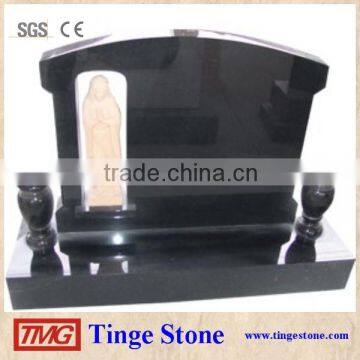 Japanese tombstone black granite grave monuments from TMG-Tingestone