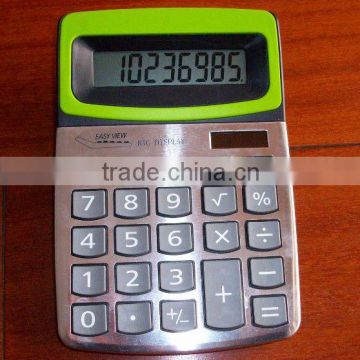 MANUFACTURER new design promotion 8 digits dual solar power color office desktop calculator