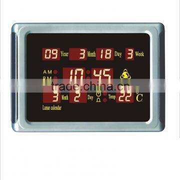 digital Led light LCD advertising screen wall calendar clock