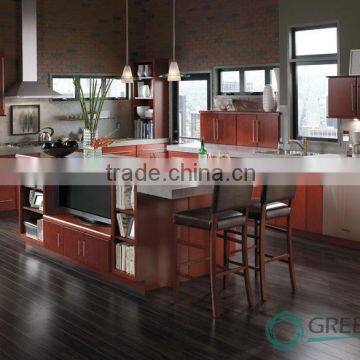 Modular Homes Simple Shaker Style Solid Wood Kitchen Cabinets