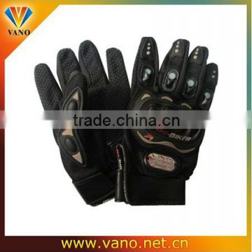 leather pro motorcycle gloves, biker gloves,motorcycle racing gloves, full finger motorcycle gloves