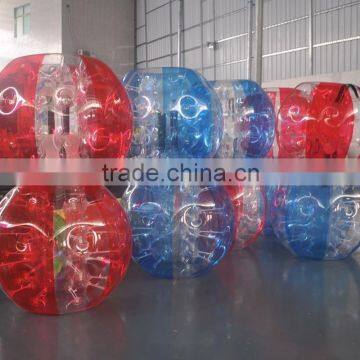 2016 hot PVC inflatable human sized soccer bubble ball