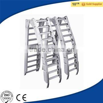 CE Pass Equipment Trailer Truck Lorry Ramp ,Heavy Haul Arched Collapsible Steel Ramps for Trucks