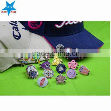 2016 magnetic golf ball marker hat clip/cap clips magnet with custom design