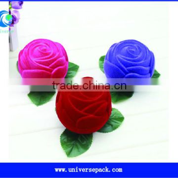 Rose Ring Box Flocking Color Nice Customized Boxes For Hot Sale