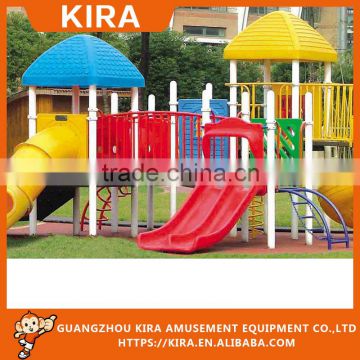 Pirate ship theme garden plastic outdoor playground with slide