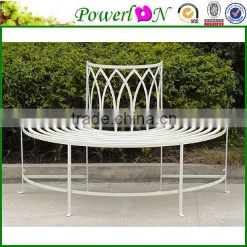 Vintage Wrought Iron Decorative Tree Metal Bench For Outdoor Park I21 TS05 X11B PL08-8673CP