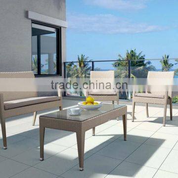 Resin Wicker Garden Sofa Rattan- High Quality Garden Rattan Furniture (aluminum Frame, UV Proof Poly Rattan) photo-5