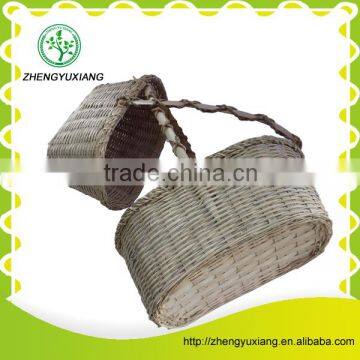 Rattan Flower Basket With Handle