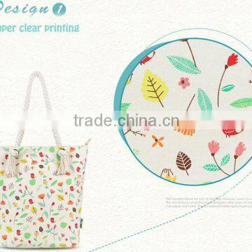 Young color large canvas tote for teenager