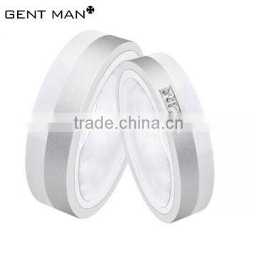 China Wholesale zirconia ceramic ring wedding ring moroccan white ceramic ring jewelry 3 ring binders for Christmas gift