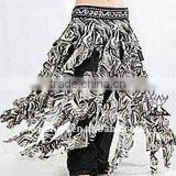 Leopard Tassels tribal belly dance hip scarves, belly dance waist belts (QC1397)