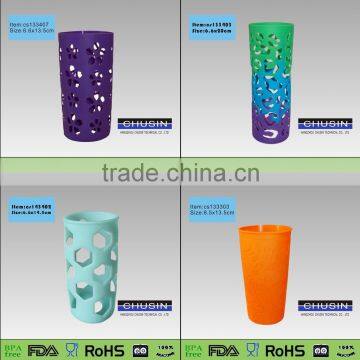 cute shapes FDA/LFGB/SGS standard colorful silicone bottle sleeve