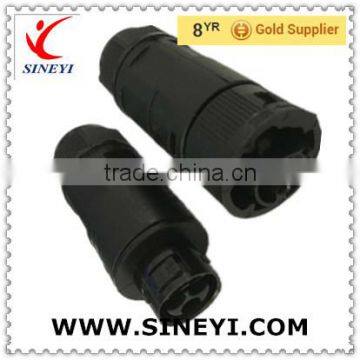 Screw locking wire ip67 ip68 waterproof connector,3 pin best-selling T connector