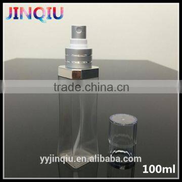 Square Shape Empty Skin Toner Bottle 100ml PETG Plastic Spray Bottle Toner photo-2