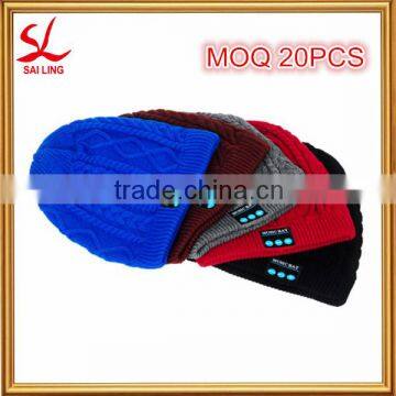 China's  Music Knitted Hat 100% Acrylic Bluetooth Beanie Hat With Headphone