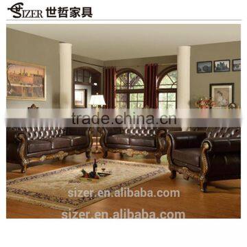 Latest design living room furniture leather sofa set