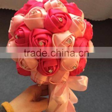 2015 LATEST ARRIVAL Artificial Flowers Fine Design bear wedding flowers bridal bouquets crystal