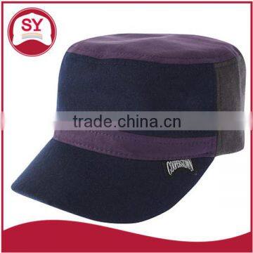 wholesale custom flat top military style cap