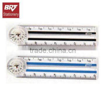 Promotion folding ruler 15cm plastic ruler for student