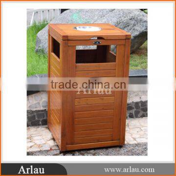 (BW33)Arlau practical and environmental outdoor wooden trash bin