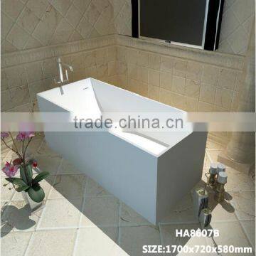 Popular Solid Surface Freestanding Massage Bathtub / Resin Stone Bath Tub photo-2