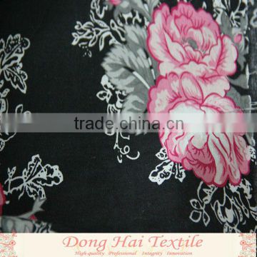 Good pattern 100% printed spun rayon spandex fabric