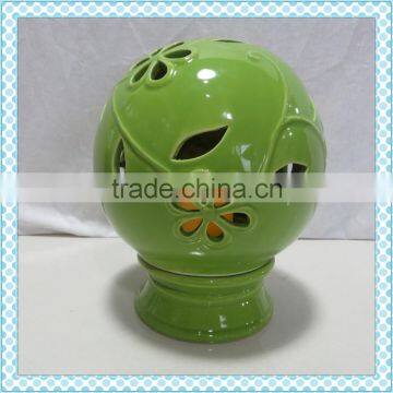 decorative ceramic led candle holder/ceramic candle holder/spring candle holder