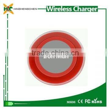 Wireless Charger Module The Avengers Original Iron Man Qi Wireless Charger For S6 G9200 G920S for Note 5 Charging Pad photo-5