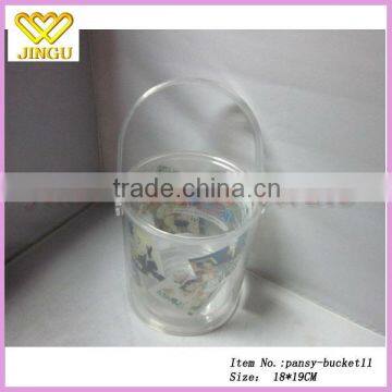 Plastic unique ice bucket with lid wholesale