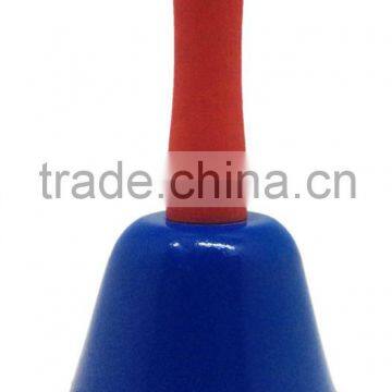 Metal hand bell with wooden handle in custom color for celebration