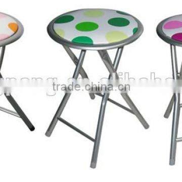 Children chair with PVC cushion powder coating steel with safety lock