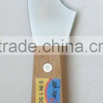 5 IN 1 SCRAPER WOOD HANDLE