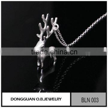 2016 New matte necklace New Fashion Pure silver jewelry