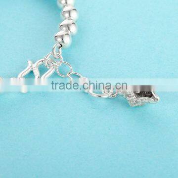 2016 Fashionable India Design 925 Silver Fitness Bracelet photo-4