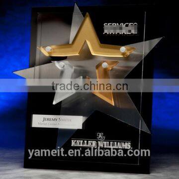 Factory Custom award plaques acrylic trophy best medal
