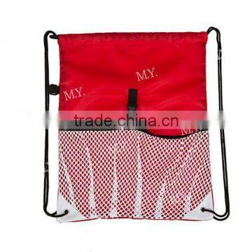 Backpack Style Drawstring Bags ,promotional Drawstring Bag With Mesh Fabric