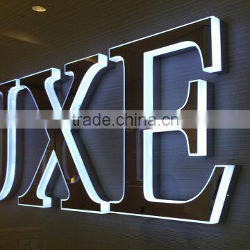 OEM 3d Led Light up Mirror Vintage Metal Letter to Make Signs photo-2