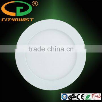 Die-casting shaped white color 0.2W SMD3014 ceiling mounted 9W round panel 130MM for diameter