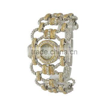 New Model Unique Fashion Ladies Dress Wide Band Alloy Quartz With Japan Quartz Watch photo-4