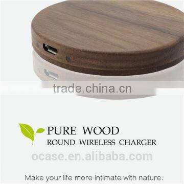 Eco-friendly Style Wood Bamboo QI Universal For Iphone Wireless Charger.