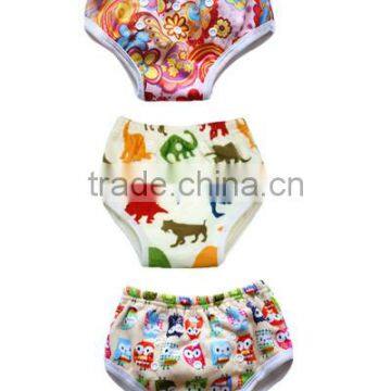 2016 popular!!!printed colorful PUL baby training pants